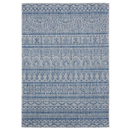 Manmade 7 ft. 10 in. x 10 ft. 6 in. Augusta Diani Blue Rectangle Oversize Rug MA3644400